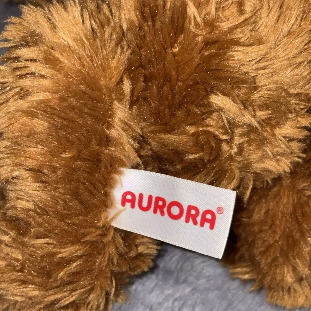 Aurora Graduation Brown TEDDY BEAR Plush Toy 8” With Black Cap & Diploma~